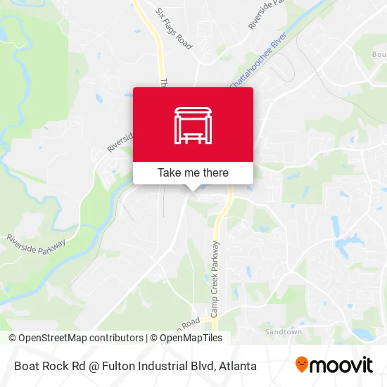 Mapa de Boat Rock Rd @ Fulton Industrial Blvd