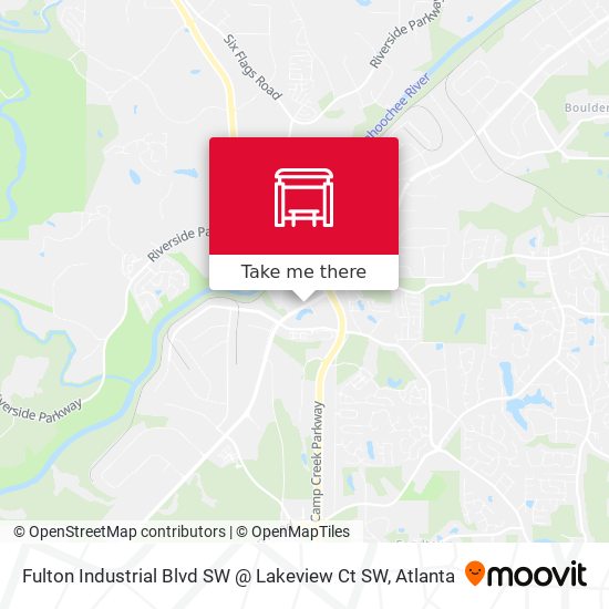 Mapa de Fulton Industrial Blvd SW @ Lakeview Ct SW