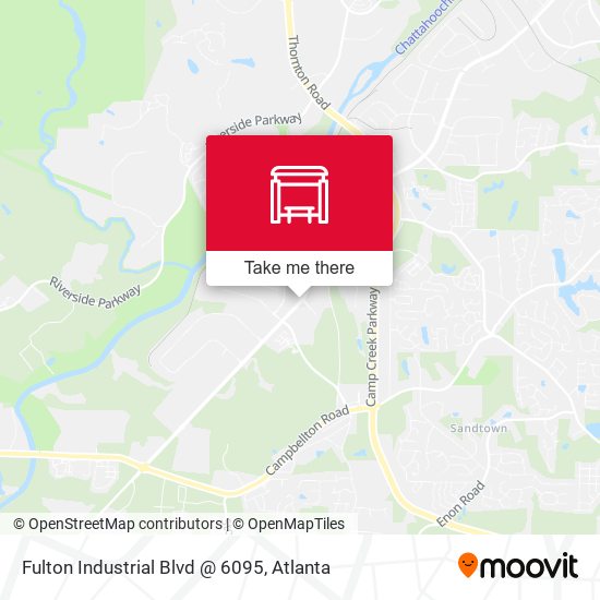 Mapa de Fulton Industrial Blvd @ 6095