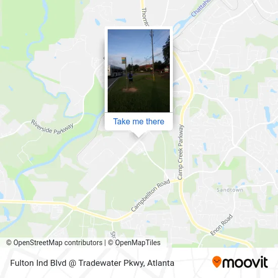 Fulton Ind Blvd @ Tradewater Pkwy map