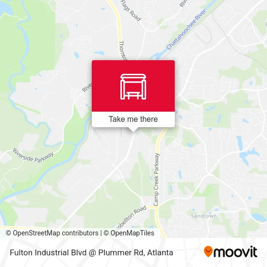 Mapa de Fulton Industrial Blvd @ Plummer Rd