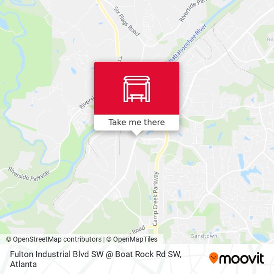 Fulton Industrial Blvd SW @ Boat Rock Rd SW map