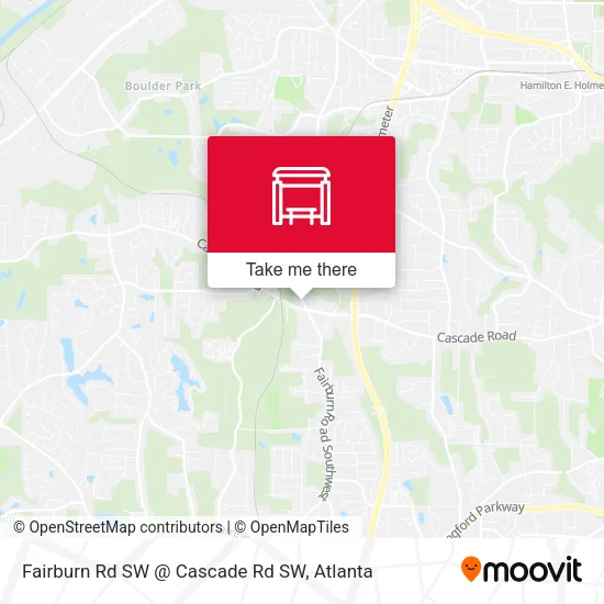 Mapa de Fairburn Rd SW @ Cascade Rd SW
