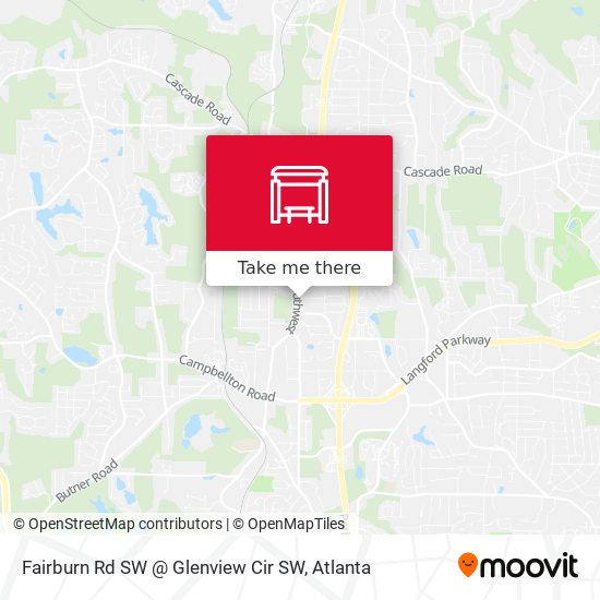 Mapa de Fairburn Rd SW @ Glenview Cir SW