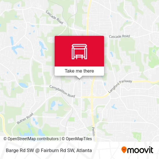Mapa de Barge Rd SW @ Fairburn Rd SW