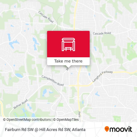 Fairburn Rd SW @ Hill Acres Rd SW map