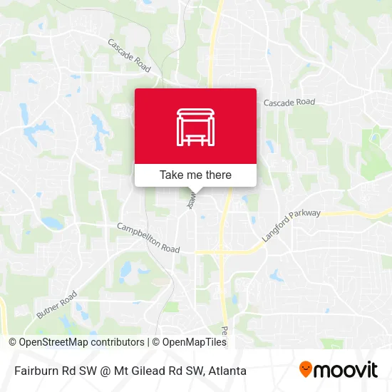 Mapa de Fairburn Rd SW @ Mt Gilead Rd SW