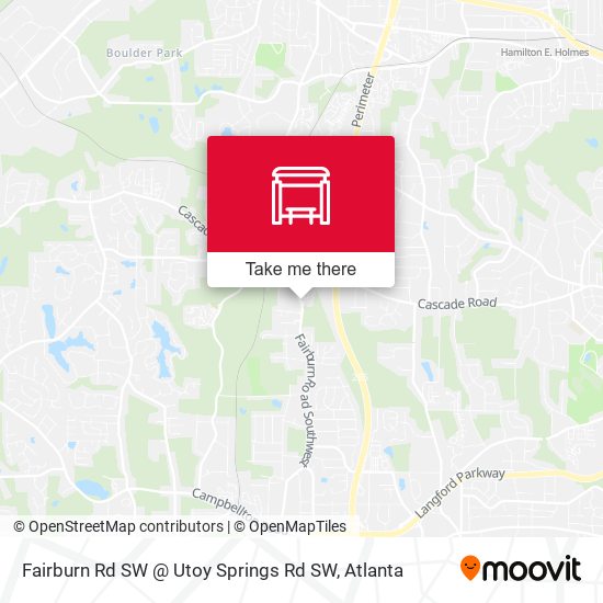 Fairburn Rd SW @ Utoy Springs Rd SW map