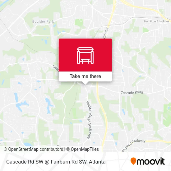 Mapa de Cascade Rd SW @ Fairburn Rd SW
