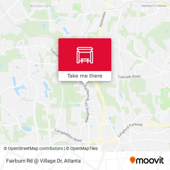 Fairburn Rd @ Village Dr map