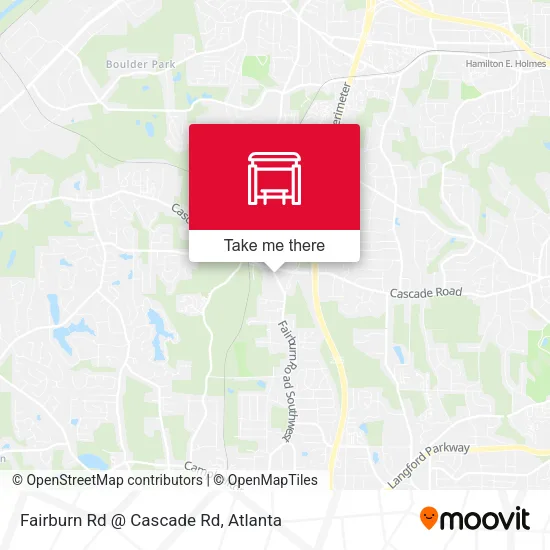 Mapa de Fairburn Rd @ Cascade Rd