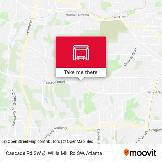 Cascade Rd SW @ Willis Mill Rd SW map