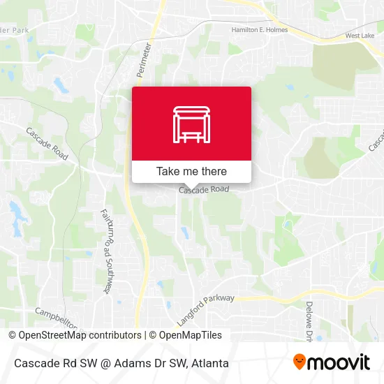 Cascade Rd SW @ Adams Dr SW map