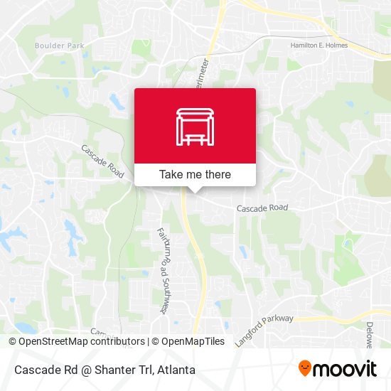 Cascade Rd @ Shanter Trl map