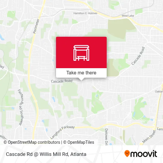Mapa de Cascade Rd @ Willis Mill Rd