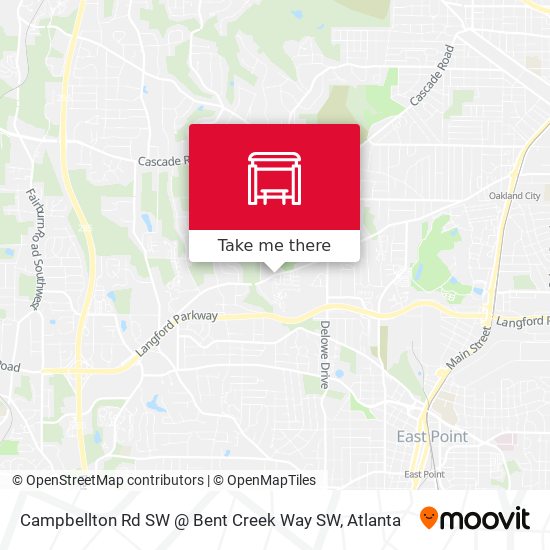Mapa de Campbellton Rd SW @ Bent Creek Way SW