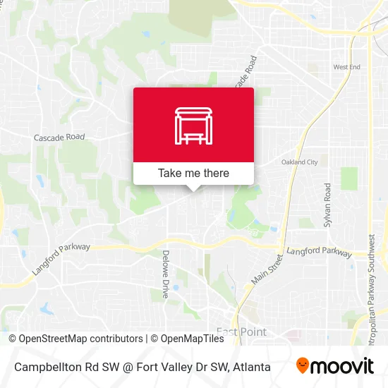 Campbellton Rd SW @ Fort Valley Dr SW map