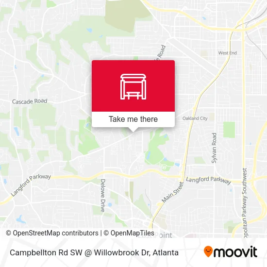 Mapa de Campbellton Rd SW @ Willowbrook Dr