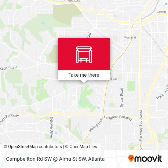 Mapa de Campbellton Rd SW @ Alma St SW