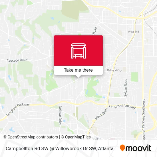 Mapa de Campbellton Rd SW @ Willowbrook Dr SW