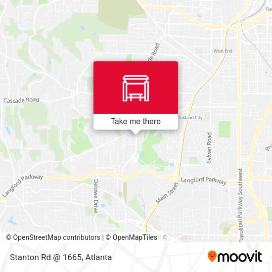Stanton Rd @ 1665 map