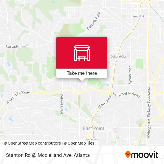 Stanton Rd @ Mcclelland Ave map