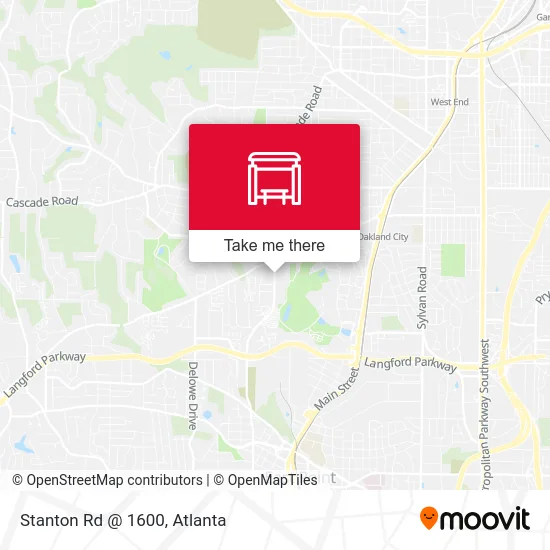 Stanton Rd @ 1600 map
