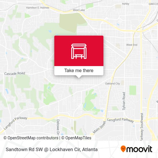 Sandtown Rd SW @ Lockhaven Cir map