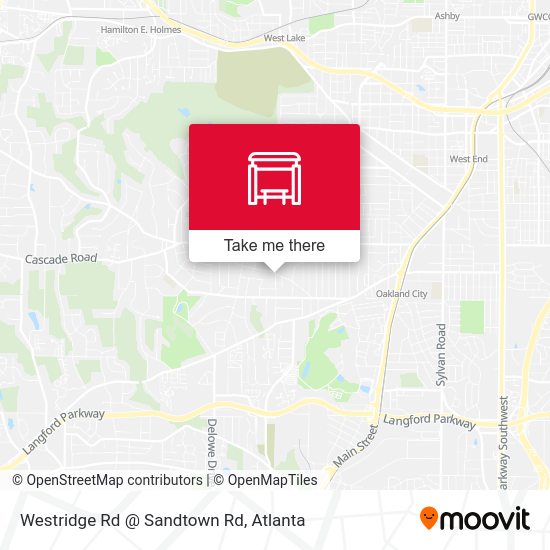 Mapa de Westridge Rd @ Sandtown Rd