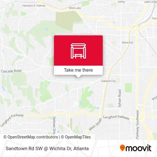 Sandtown Rd SW @ Wichita Dr map