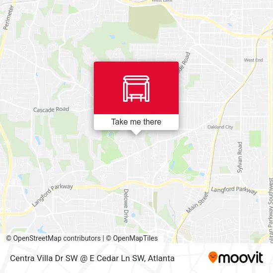 Centra Villa Dr SW @ E Cedar Ln SW map