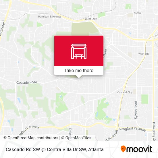 Cascade Rd SW @ Centra Villa Dr SW map