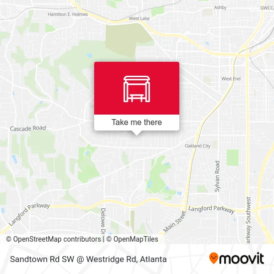 Sandtown Rd SW @ Westridge Rd map