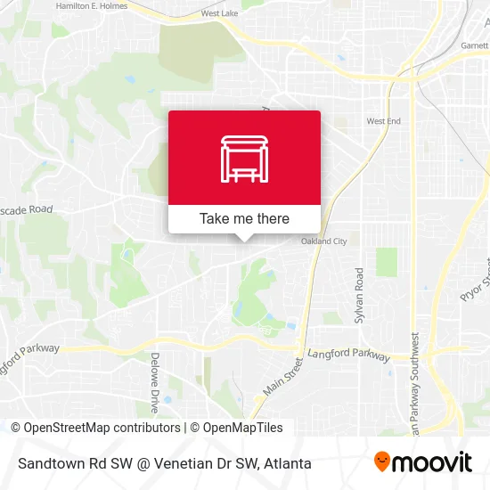 Sandtown Rd SW @ Venetian Dr SW map