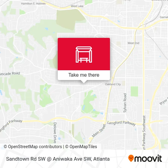 Mapa de Sandtown Rd SW @ Aniwaka Ave SW