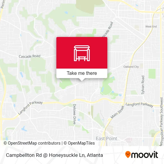 Mapa de Campbellton Rd @ Honeysuckle Ln