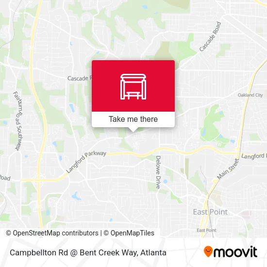 Mapa de Campbellton Rd @ Bent Creek Way