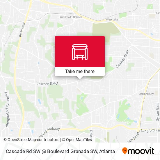 Cascade Rd SW @ Boulevard Granada SW map