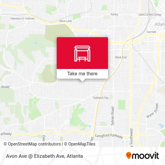 Mapa de Avon Ave @ Elizabeth Ave