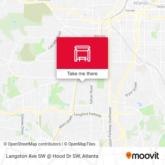 Mapa de Langston Ave SW @ Hood Dr SW