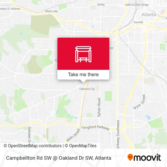 Mapa de Campbellton Rd SW @ Oakland Dr SW