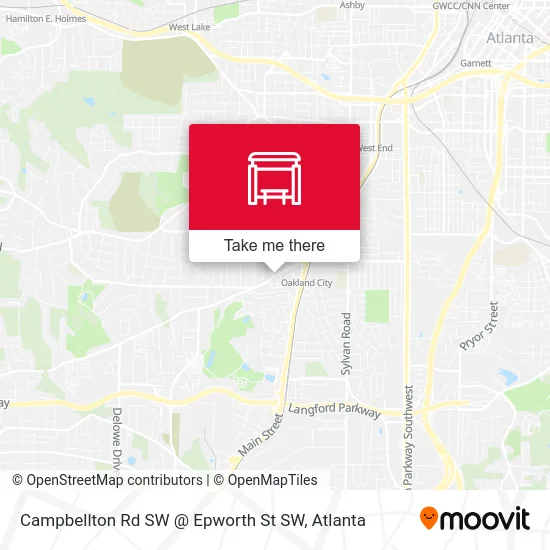 Mapa de Campbellton Rd SW @ Epworth St SW