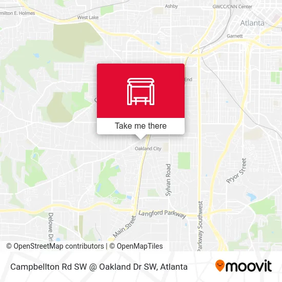 Mapa de Campbellton Rd SW @ Oakland Dr SW
