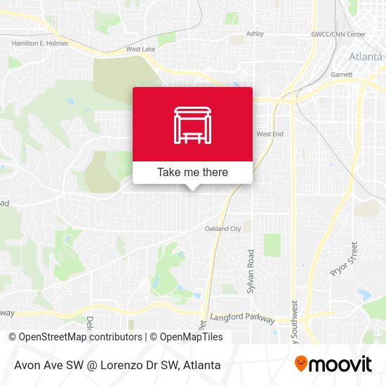 Mapa de Avon Ave SW @ Lorenzo Dr SW