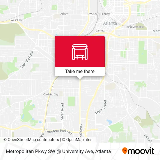 Mapa de Metropolitan Pkwy SW @ University Ave