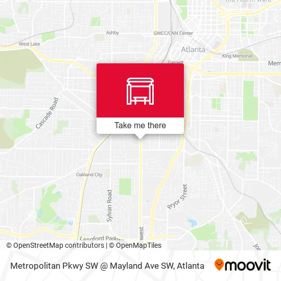 Mapa de Metropolitan Pkwy SW @ Mayland Ave SW