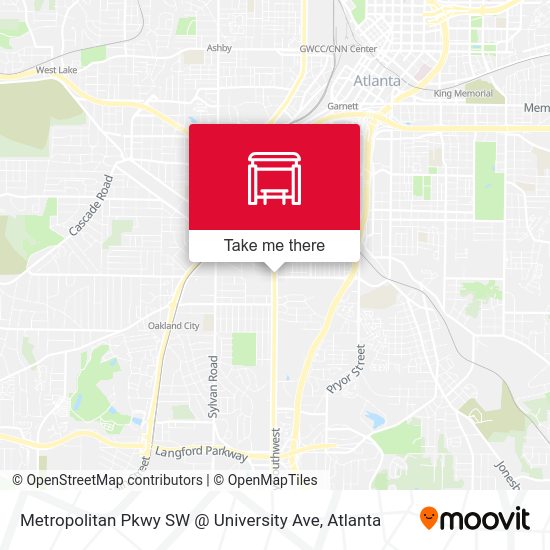 Mapa de Metropolitan Pkwy SW @ University Ave