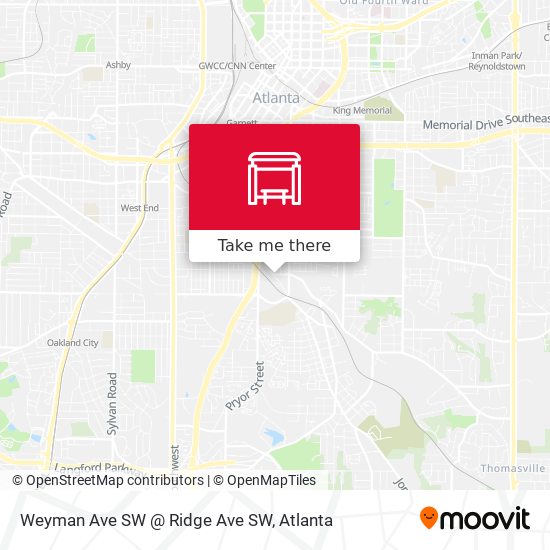 Weyman Ave SW @ Ridge Ave SW map