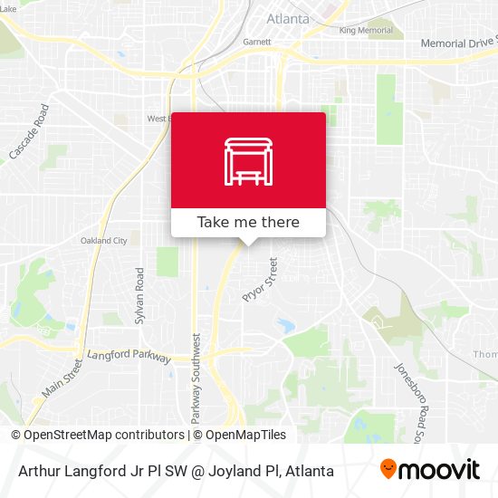 Arthur Langford Jr Pl SW @ Joyland Pl map