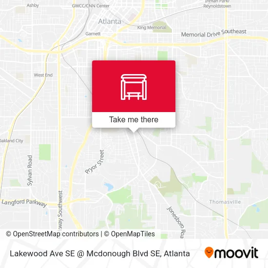 Mapa de Lakewood Ave SE @ Mcdonough Blvd SE